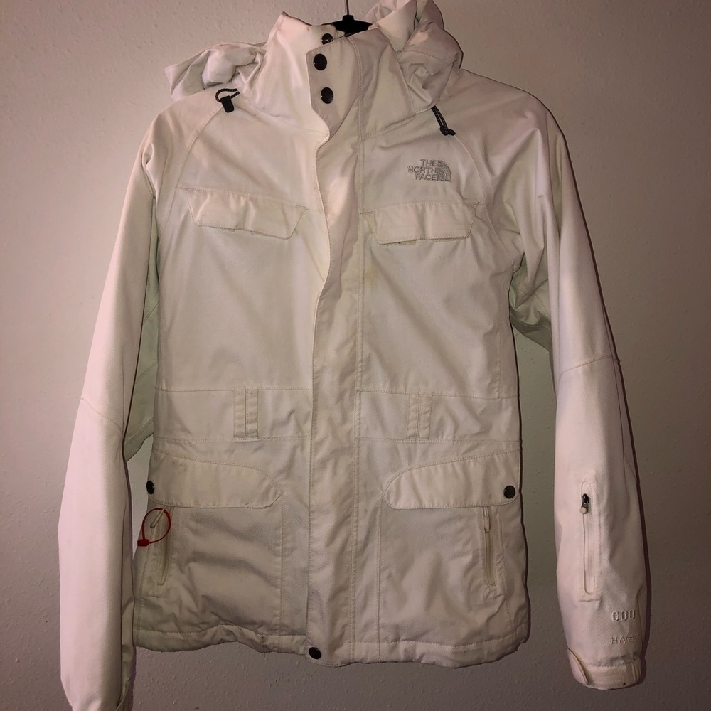 North face white (ski) jacket